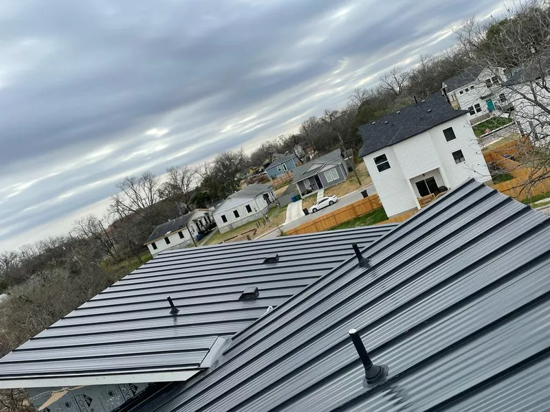 Standing seam metal roof panels with vents for Skylight Repair in Bear Creek